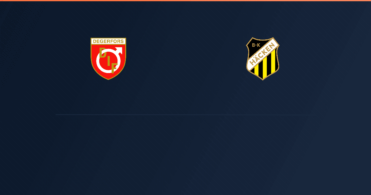 Degerfors vs Hacken