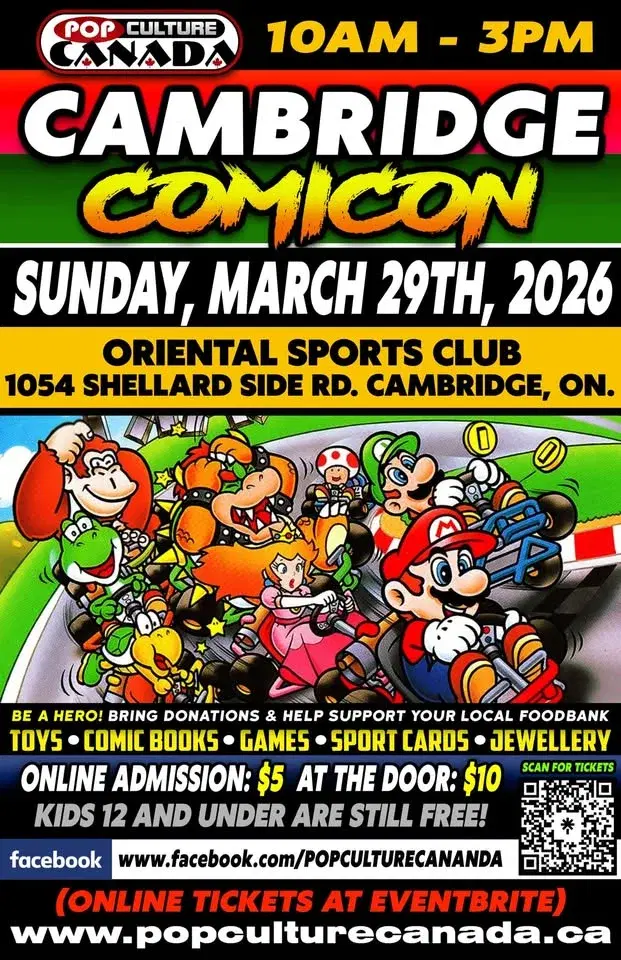 Cambridge Comicon : March 29th 2026