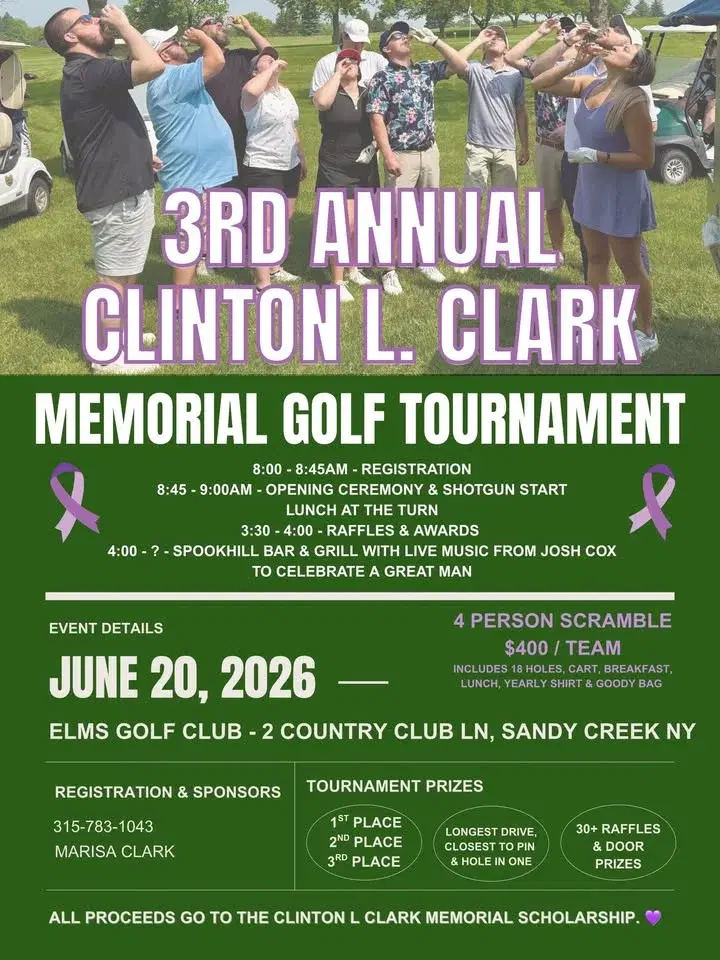 3rd Annual Clinton L Clark Memorial Golf Tournament