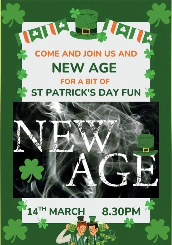 New Age * LIVE BAND * Does St Patrick's Day