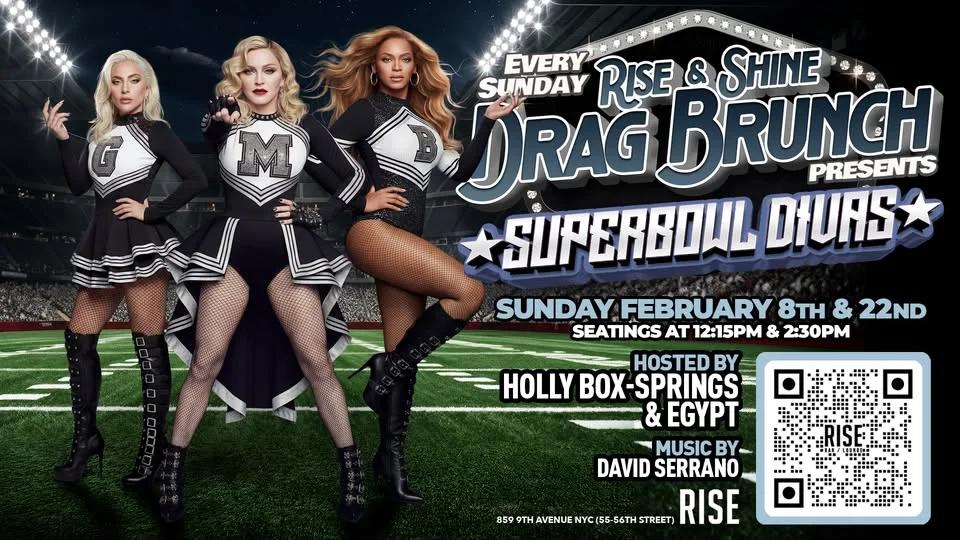 Superbowl Divas Drag Brunch at Rise