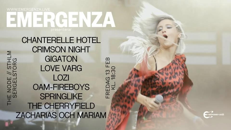 EMERGENZA FESTIVAL STOCKHOLM INLEDANDE RUNDA #6