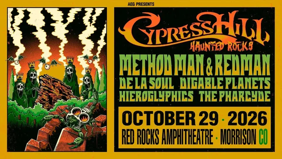 CYPRESS HILL, METHOD MAN & REDMAN, + more | Red Rocks | Oct 29, 2026