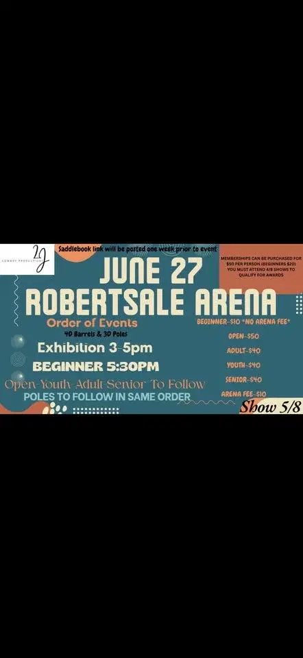 Show 5/8 $300 Added 4D Barrel Race