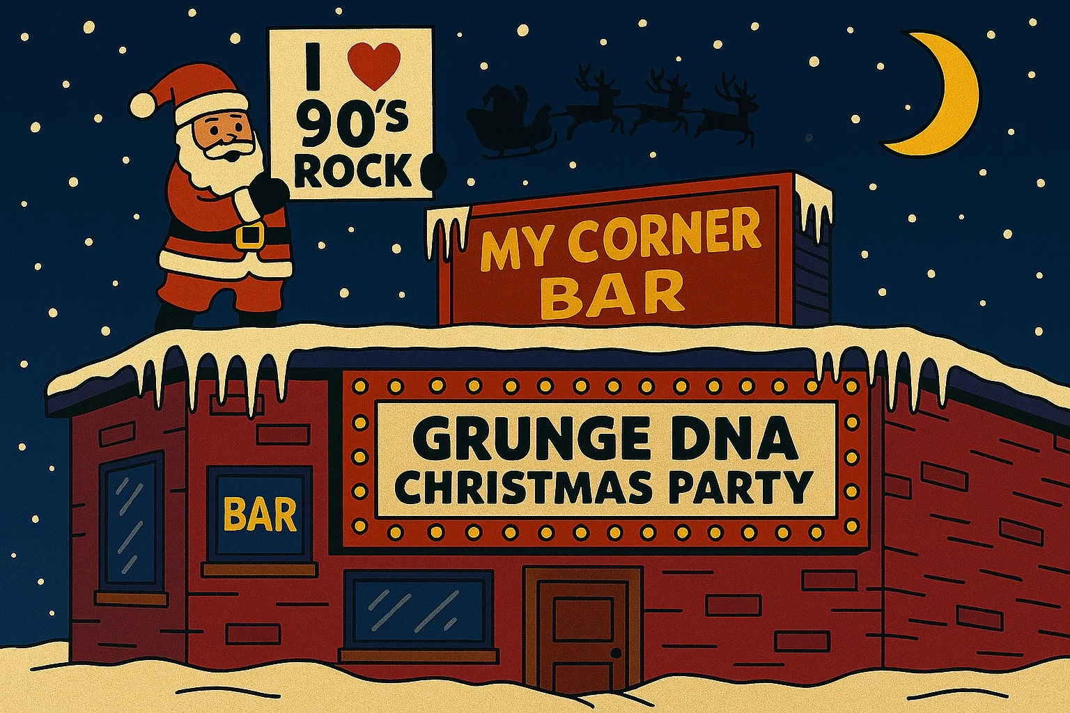 Grunge DNA Christmas Party at My Corner Bar in Parma Heights