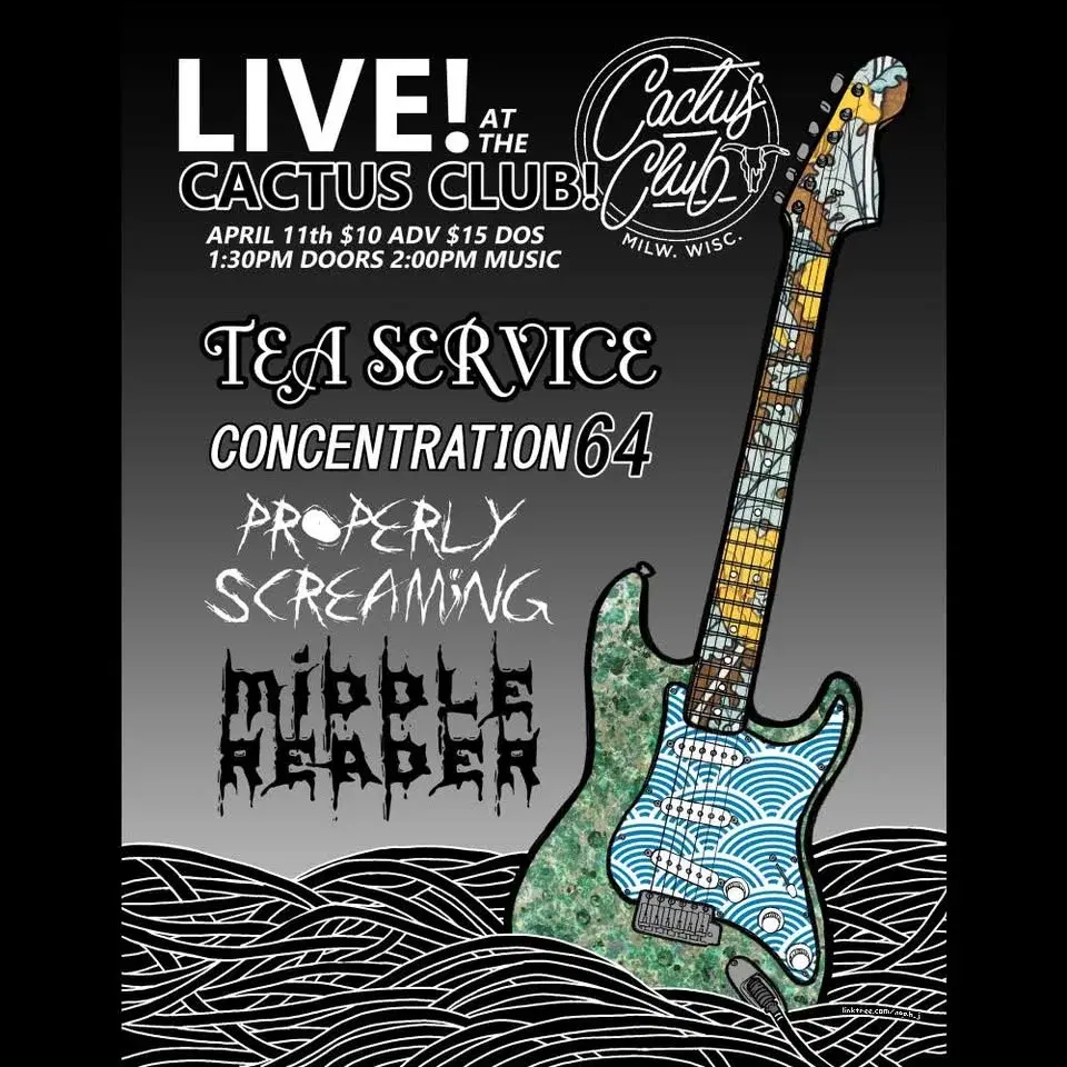 Tea Service • Concentration 64 • Properly Screaming • Middle Reader