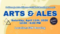 DAA & 52West Brewing Arts & Ales Fest - April 11th, 2026!