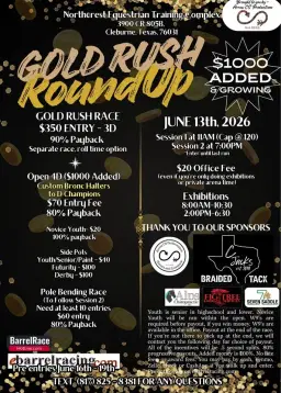 2nd Annual Gold Rush Round Up Barrel Race