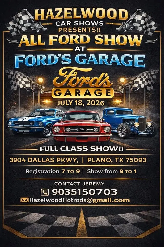 All Ford Show at Ford’s Garage Plano!,,