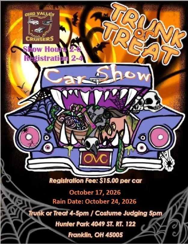 Ohio Valley Cruisers Present- Trunk or Treat @ Hunter Park 2026
