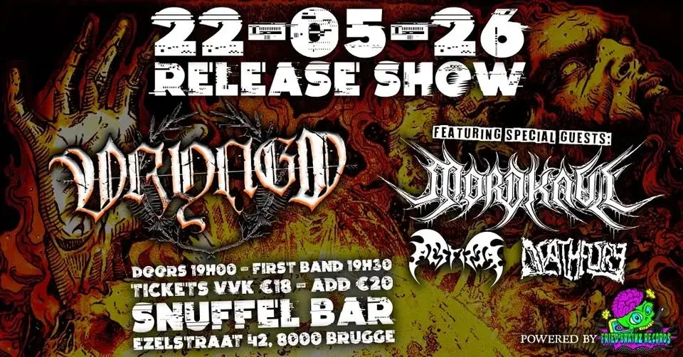 Wryngd EP Release Show With Special Guests: Mordkaul, Pestifer and Death Fury.