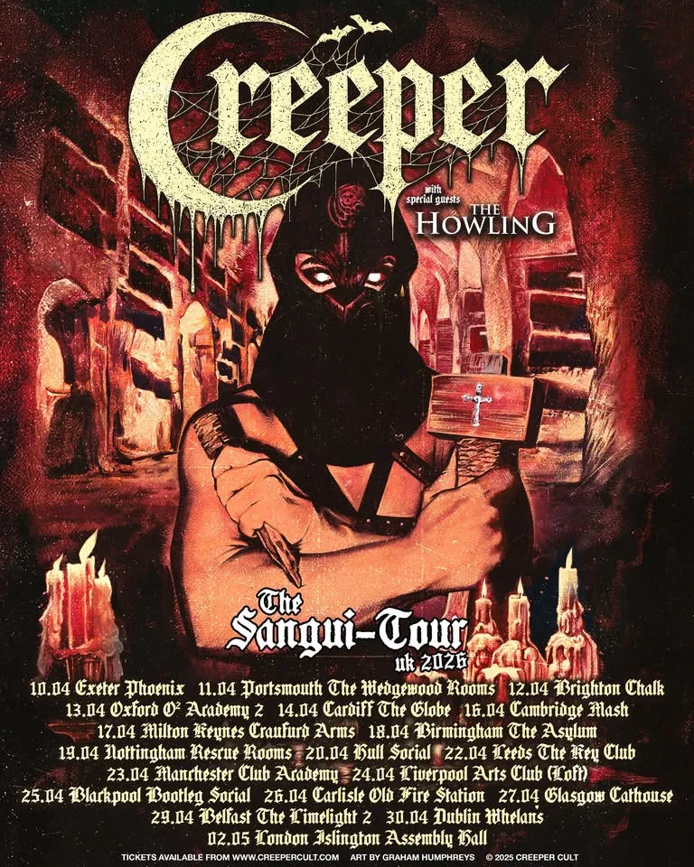 CREEPER – Sangui-tour - LIVE in Carlisle w/ The Howling