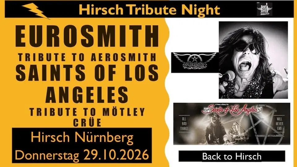 Eurosmith Tribute to Aerosmith meets Saints of los Angeles Tribute to Mötley Crüe
