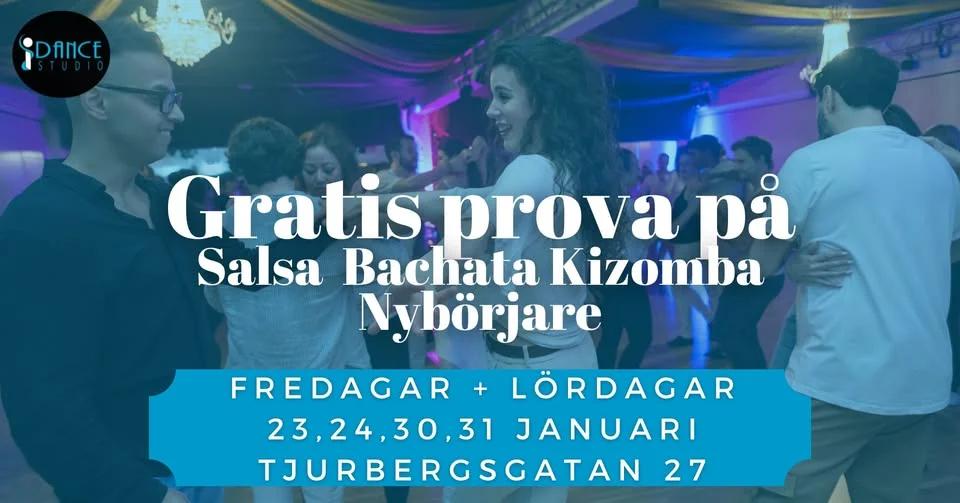 Gratis Prova på Salsa, Bachata och Kizomba för Nybörjare