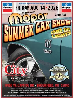 WMMC'S 45TH ANNUAL Summer MOPAR Show "Under the Lights!"
