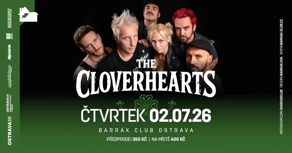 THE CLOVERHEARTS (AUS), SUPPORT - Ostrava/Barrák
