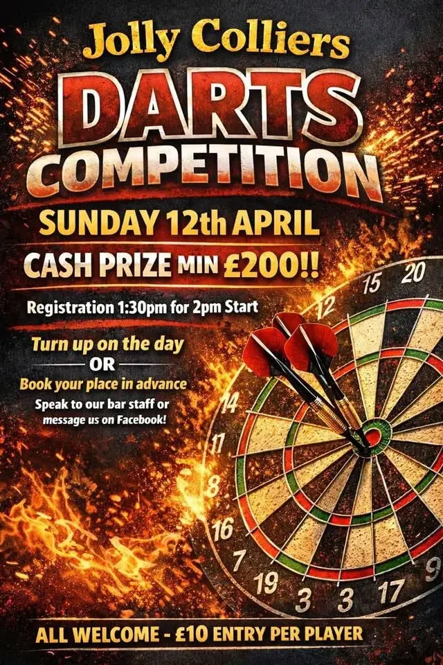 Jolly Colliers Darts Competition đŻ