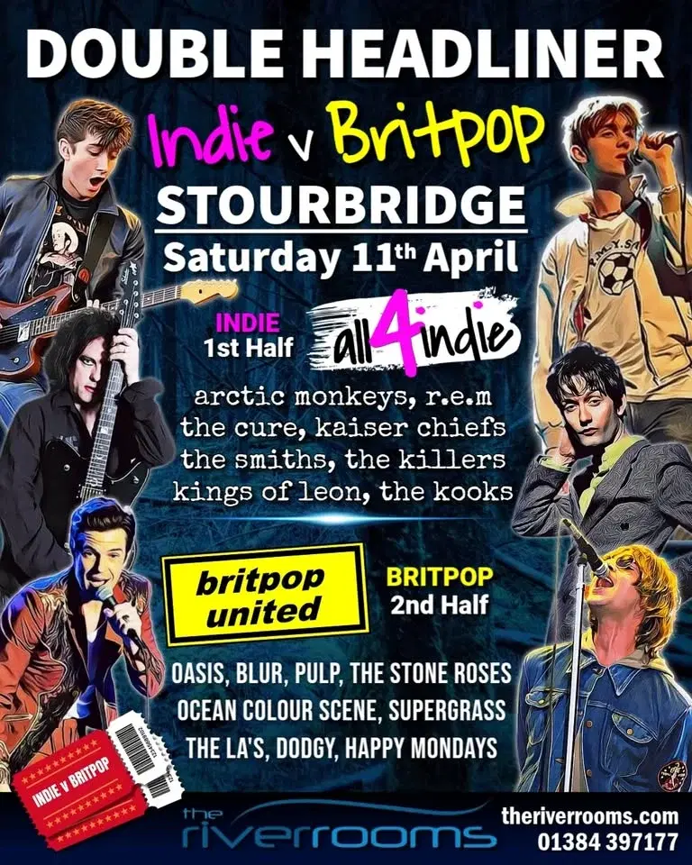 DOUBLE Headliner of Indie v Britpop | all4indie v Britpop United