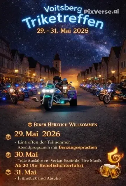 Trike Treffen 29-31 Mai Voitsberg inkl. Lichterfahrt