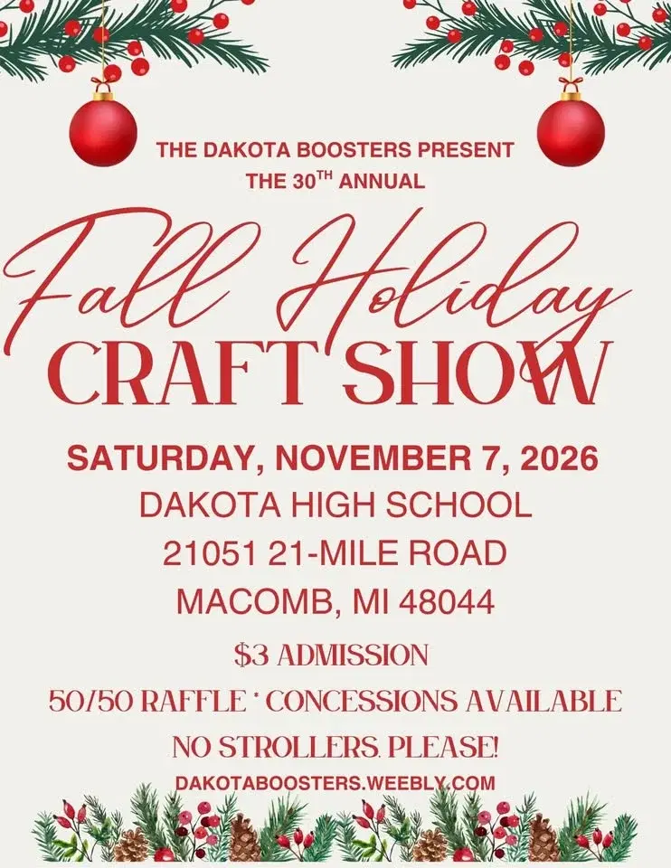 Dakota High School’s 30th Annual Fall Holiday Craft Show