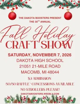 Dakota High School’s 30th Annual Fall Holiday Craft Show