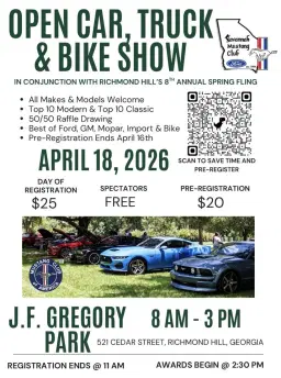 Open Car, Truck, & Bike Show (RH 8th Annual Spring Fling)