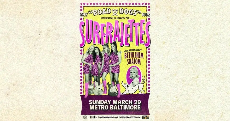 THE SURFRAJETTES w/ Bethlehem Shalom @ Metro Baltimore