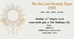Ely's Soul and Serenity Fayre 2026