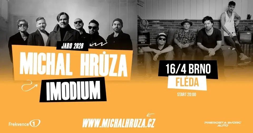 Michal Hrůza x Imodium - JARO 2026 tour | Fléda | 16. 4. 2026