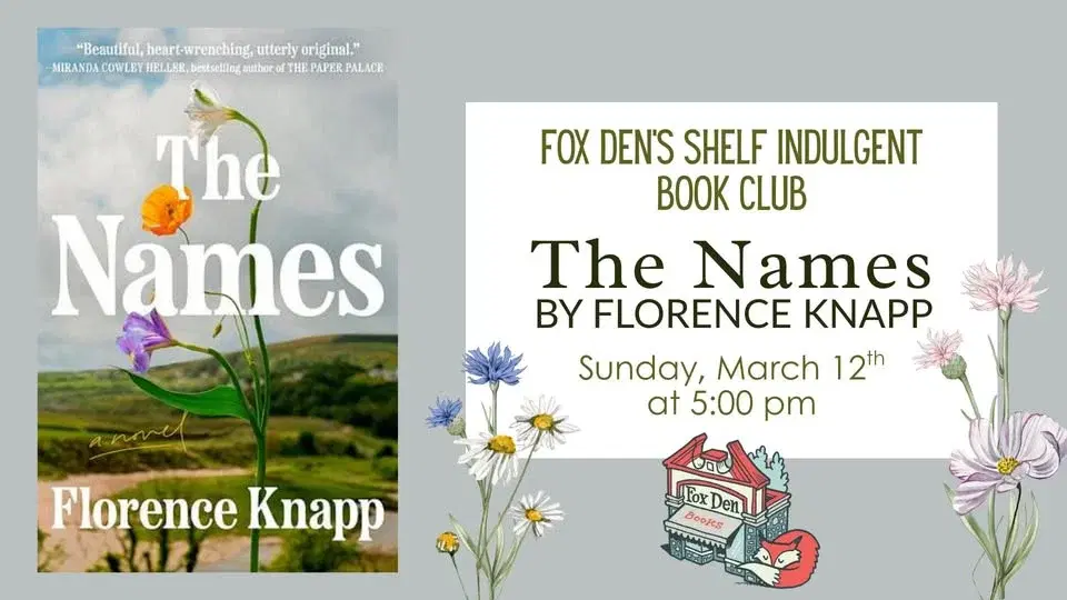 Shelf Indulgent Book Club: The Names