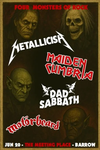 METALLICISH/MAIDEN CUMBRIA/DAD SABBATH/MOTÖRBEARD LIVE AT THE MEETING PLACE BARROW 20/06/26