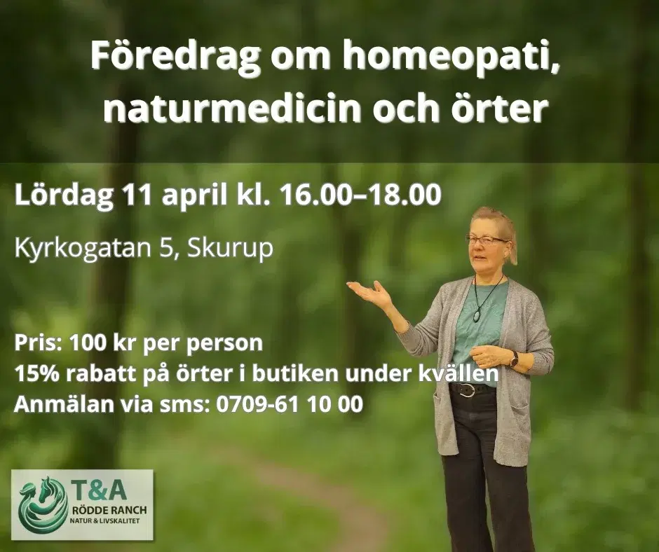 Föredrag om homeopati, naturmedicin och örter