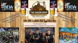 The Barnyard Venue, Featuring your ODA!