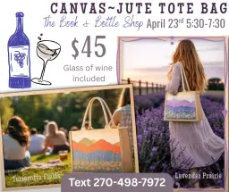 Canvas-Jute Tote Bag Paint n' Sip