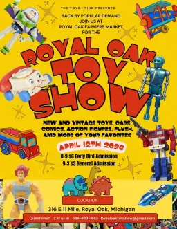 Royal Oak Toy Show - 2026