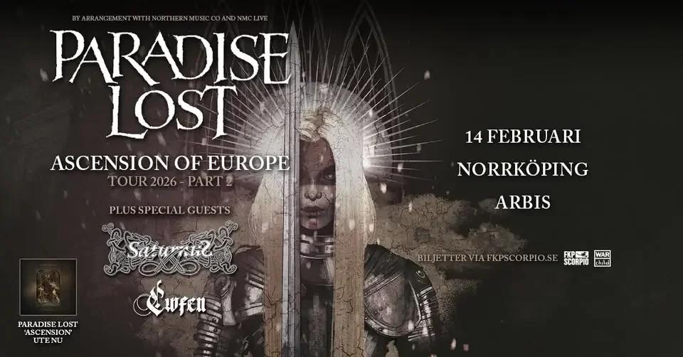 Paradise Lost + Special Guests: Saturnus + Cwfen | Norrköping