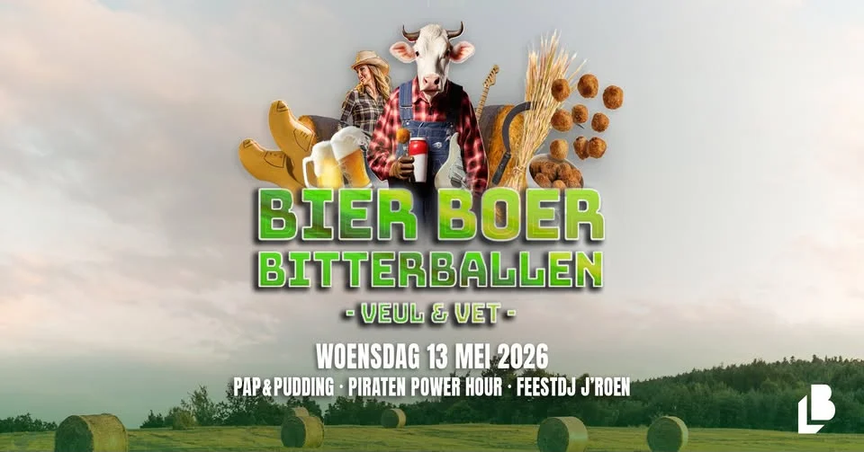 𝗕𝗜𝗘𝗥 • 𝗕𝗢𝗘𝗥 • 𝗕𝗜𝗧𝗧𝗘𝗥𝗕𝗔𝗟𝗟𝗘𝗡 | Woensdag 13 mei (de volgende dag ben je vrij)