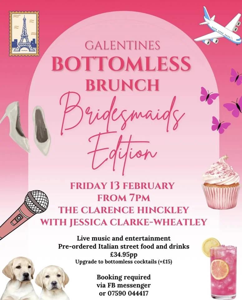 Galentines bottomless brunch