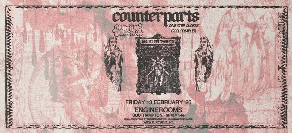 Counterparts • EngineRooms, Southampton • 13.02.26