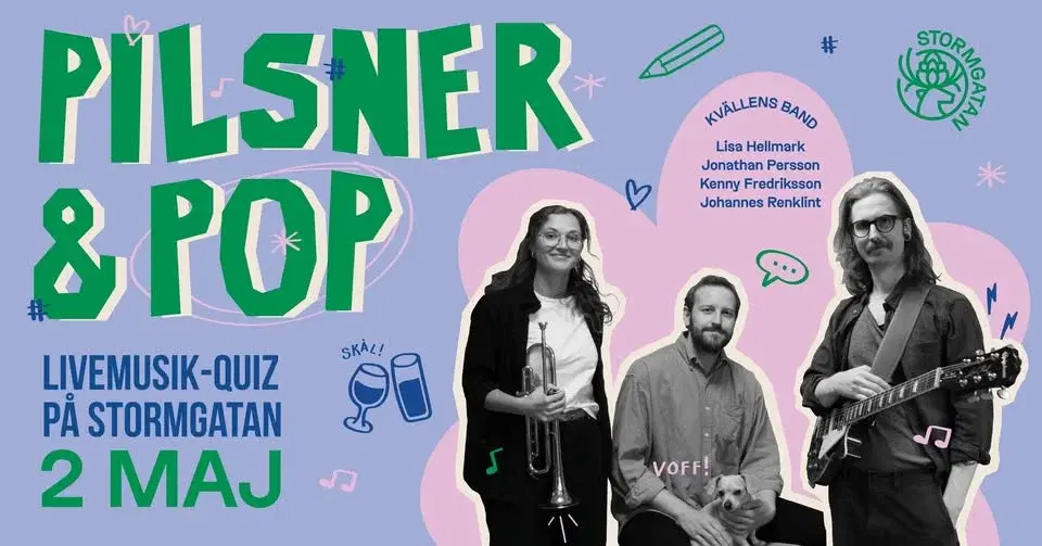 Pilsner & Pop: Vita duken – quizkväll med liveband!