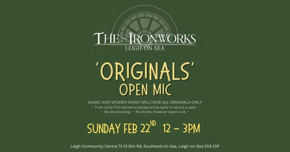 Originals Only Open Mic at The IronWorks
