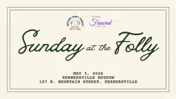 Artisan Craft Market: Sunday at the Folly