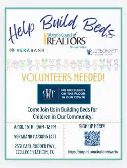 Women’s Council of Brazos Valley/Sleep in Heavenly Peace “Build A Bed”