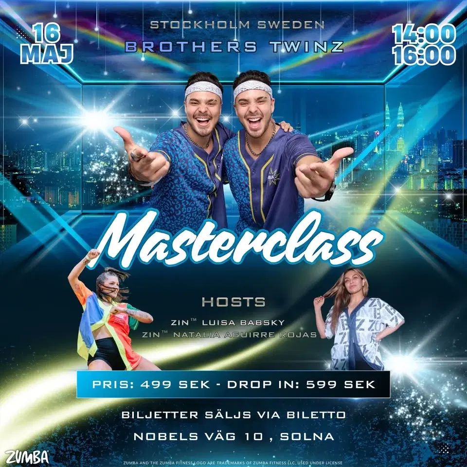 Zumba masterclass with Brothers Twinz