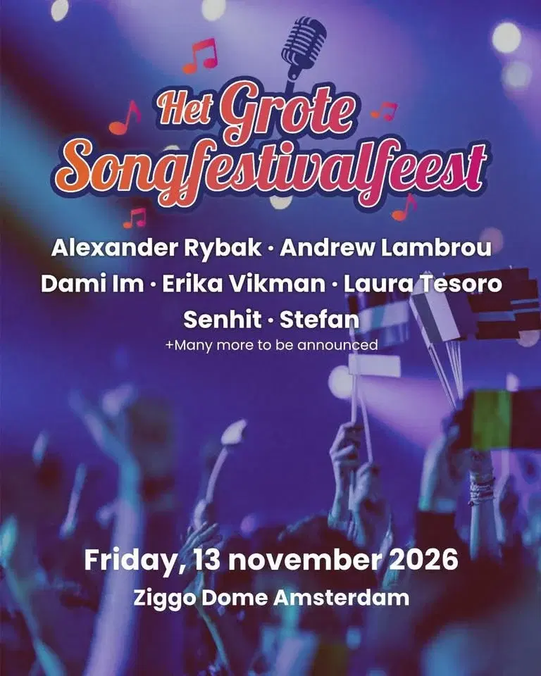 Amsterdam, Netherlands: Alexander Rybak at "Het Grote Songfestivalfeest"