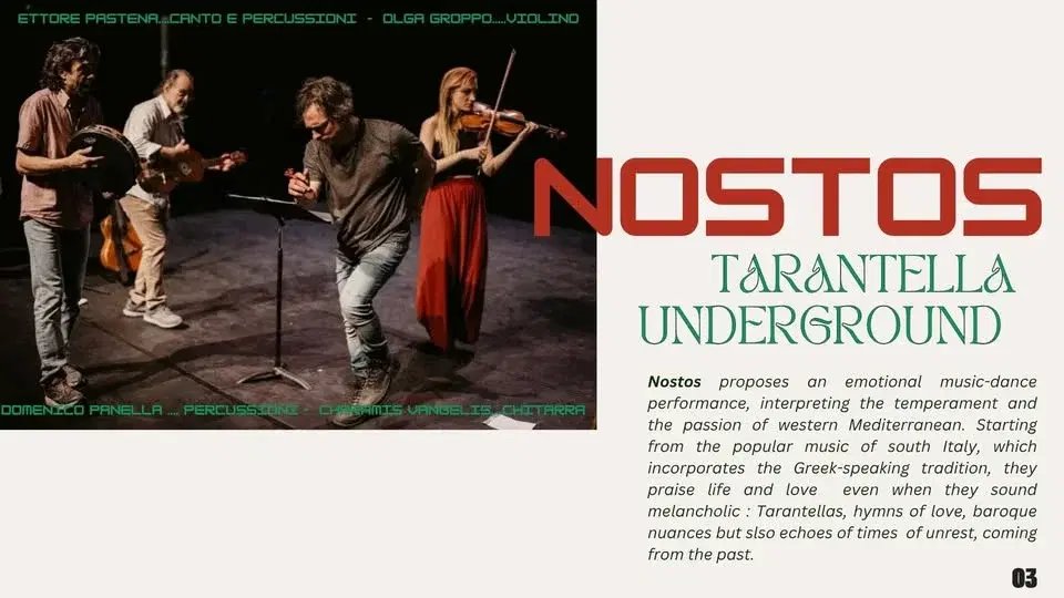 NOSTOS TARANTELLA UNDERGROUND! SOUTH ITALY