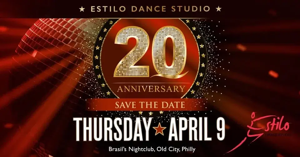 Estilo Dance Studio 20th Anniversary Save the Date