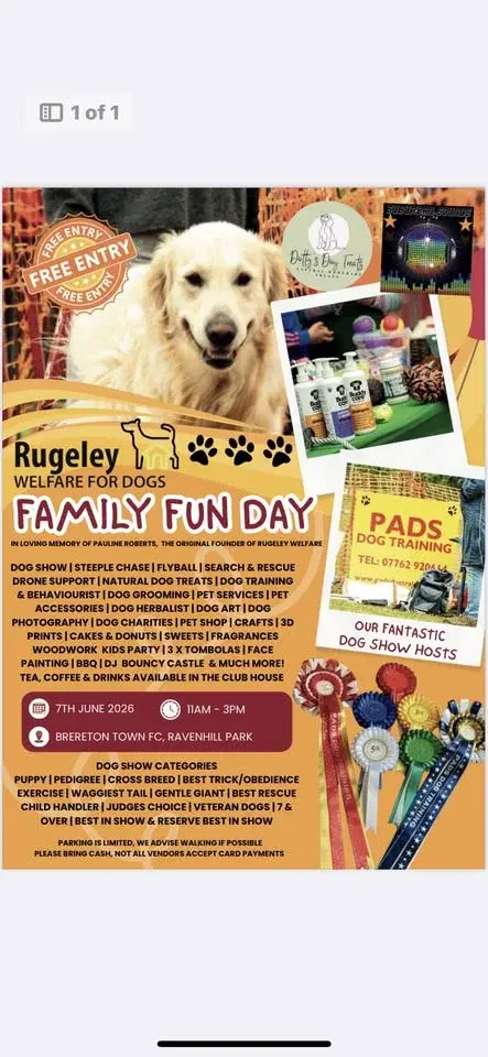 Rugeley Welfare for dogs Family fun day
