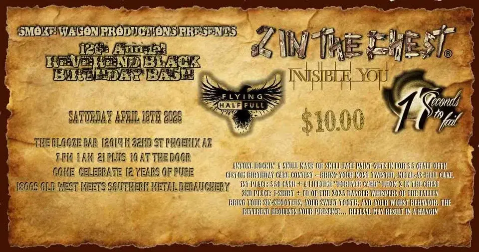 12th Annual Reverend Black Birthday Bash 2026
