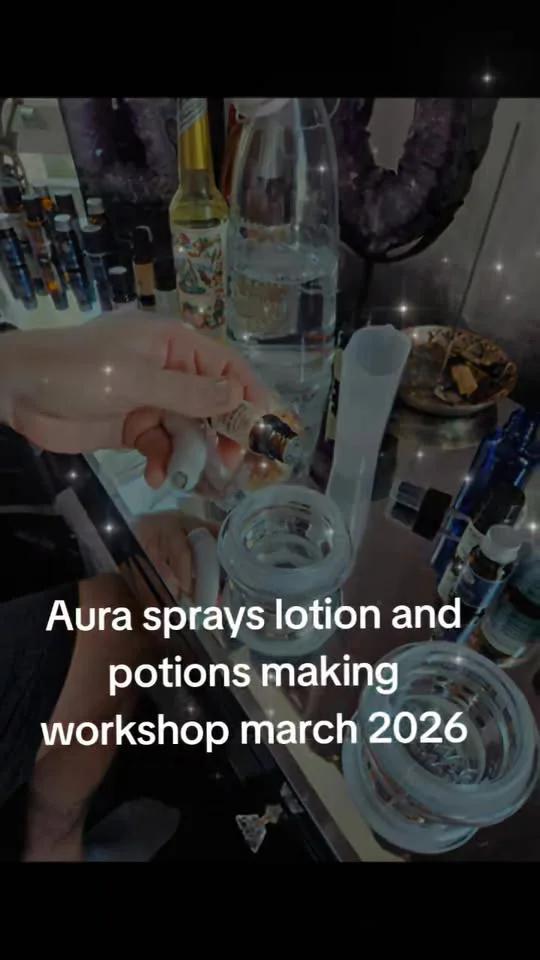 aura spray making workshop 💛✨🔮